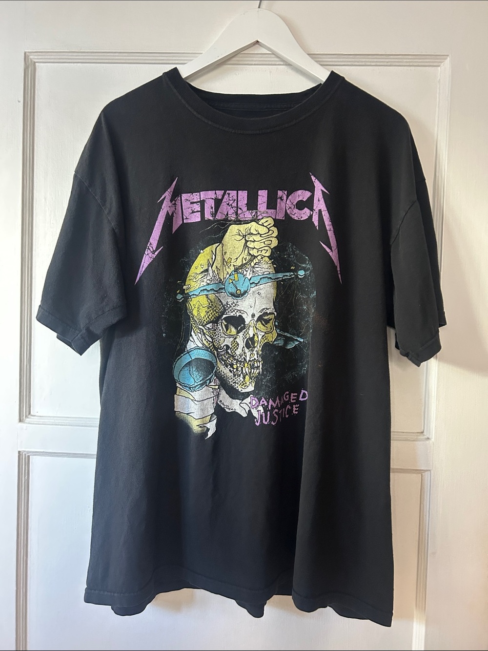 Vintage Metallica Black 'Damaged Justice' Graphic Tee